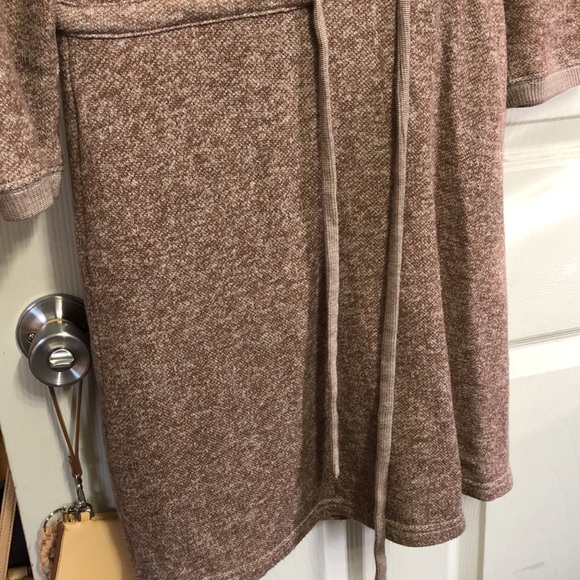 Anthropologie Saturday Sunday Taupe Tan Sweatshirt Dress - Picture 4 of 12